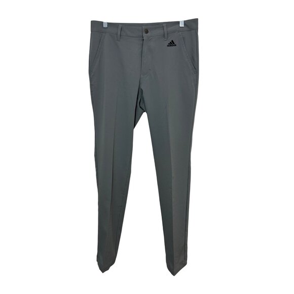 Adidas Men’s Grey Adi Golf Pants GU2673 30 x 32 Tapered Loops Pockets Logo - Picture 3 of 16